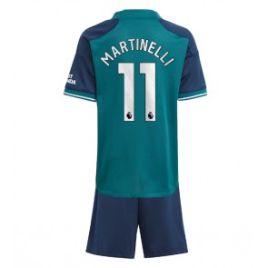 Arsenal Gabriel Martinelli #11 Tredje trøje Børn 2023-24 Kort ærmer (+ korte bukser)